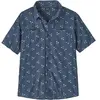 Chemise manches courtes Patagonia Bleu 2XL