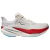 Chaussures Hoka Mach X 3 Blanc Rouge SS26, Taille EU 44