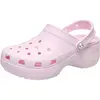 Sabot à Enfiler Crocs Classic Platform Pearl - Rose Claire