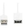 StarTech.com 1m White USB 2.0 Extension Cable A to A - M/F - rallonge de câble USB - 1 m