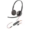 Poly Blackwire C3225 - 3200 Series - micro-casque - sur-oreille - filaire - jack 3,5mm, USB-C - isolation acoustique