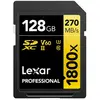 LEXAR Carte SDXC 128 Go 1800X Professional 270 Mo/s Classe 10 UHS-II U3
