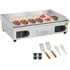 Grill Électrique - Bazarland - 728x400 mm - Acier inoxydable - Surface...