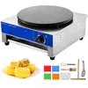 Vevor Crêpière Électrique 40 cm-VEVOR-1700 W-en Acier Inoxydable-avec Contrôle de la Température, Restaurant