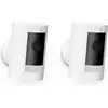 RING Caméra Ring Stick Up Cam Battery Blanc (2 pièces)