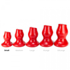 Oxballs - Pighole 1 - Holle Buttplug - Rood - Maat S