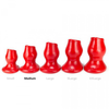 Oxballs - Pighole 2 - Holle Buttplug - Rood - Maat M