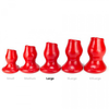 Oxballs - Pighole 3 - Holle Buttplug - Rood - Maat L