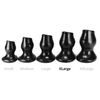 Oxballs - Pighole 4 - Holle Buttplug - Zwart - Maat XL