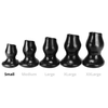 Oxballs - Pighole 1 - Holle Buttplug - Zwart - Maat S