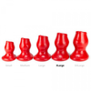 Oxballs - Pighole 4 - Holle Buttplug - Rood - Maat XL