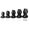 Oxballs - Pighole 5 - Holle Buttplug - Zwart - Maat XXL