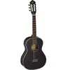 Kevin Ortega R221BK 3/4 zwart Highgloss, incl. Gigbag - 3/4 Klassieke gitaar