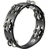 Meinl CTA2SBK - Tambourin bois 8 cymbalettes acier nickelé - Noir