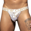 Jockstrap Golden Tiger Blanc-doré or XS