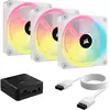 Corsair QX120 ICUE Link Starter kit - Blanc