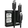 Câble de charge MOPHIE USB-C + lightning 1m Noir chargestream