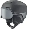 Bollé X-Fusion Skihelm Met Vizier 2024 | Black Steel Matte | Photochromic Silver Cat. 1-3 | Maat: 52 - 55 cm
