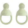 Mushie Lot de 2 sucettes grignoteuses en silicone Sage