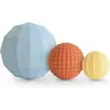 Mushie Lot de 3 jouets sensoriels Nesting Spheres Powder Blue