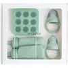 Mushie Coffret d'initiation au repas Fresh Food Cambridge Blue (5 pièces)