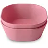 Mushie Lot de 2 bols carrés Dusty Rose