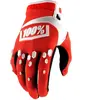 100percent 100% Airmatic Hexa Motorcross handschoenen, wit-rood, afmeting S voor man