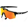 Desconocido 100% Speedcraft Air - Soft Tact Black - Hiper Red Lens