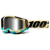100% Racecraft II Airblast Motorcross Bril, zwart-geel voor man