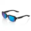 100percent 100% Rideley - Soft Tact Fade Black - Blue Multilayer Mirror Lens