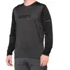 100% Ridecamp Longsleeve Fiets Jersey, zwart-grijs, afmeting M voor man