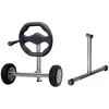 Support Enrouleur de Bâche Kokido Thor 59x72 cm avec Roues Incluses