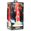 Creature Cocks XR Brands - Resurrector Phoenix Spuitende Siliconen Dildo - Rood/Wit