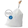 Simplehuman Sacs poubelle plastique sur-mesure - 60 sacs -30-40L (code J)
