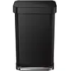 Simplehuman Poubelle Liner Pocket 45 Litres Noir