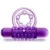Dubbele penisring met vibratiebullet Play with Me - Paars