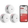 X-Sense Détecteur de Fumée Connecté avec Pile Remplaçable,Lot de 3