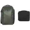 WANDRD Transit 35L Travel Backpack Wasatch Green Essential Bundle