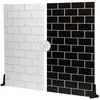 V-Flat Fond pour photographie White Subway Tile/Ebony Subway Tile - XL