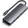 SATECHI Adaptateur USB-C Hybrid multiport - Gris