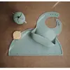Mushie - Siliconen Placemats - Placemats - Cambridge Blue Confetti