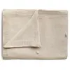 Mushie Couverture tricotée en coton bio Textured Dots Off White (80 x 100 cm)