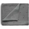 Mushie Couverture tricotée en coton bio Pointelle Gray melange (100 x 80 cm)