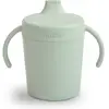 Mushie & Co Tasse d'apprentissage en silicone Sage