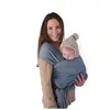 Echarpe de portage porte-bébé Mushie bleu