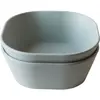 Mushie Lot de 2 bols carrés Sage