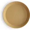 Mushie - Kinderservies Set 2 Borden Rond - Borden - Mosterd