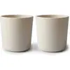 Siliconen drinkbeker - Mushie - BPA vrij - Ivory wit- set 2