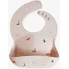 Mushie Siliconen Baby Slabbetje met Opvangbakje | Dino | BPA ftalaatvrij| afwasbaar