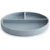 Mushie - Siliconen Vakjesbord met Zuignap - Borden & kommen - Powder Blue